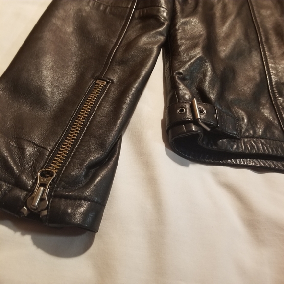 TY-LR Men's Leather Jacket Black - Picture 6 of 10